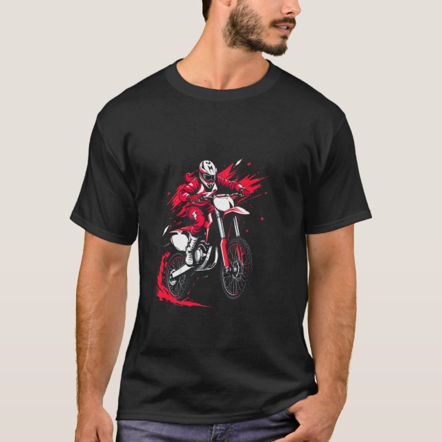 Motocrossförare T Shirt (Framsida)