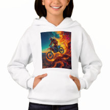 Motocrossförare undkommer brand