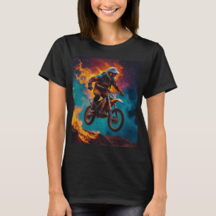 Motocrossförare & vulkanutbrott t shirt