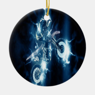 Motocrossjulprydnad Julgransprydnad Keramik