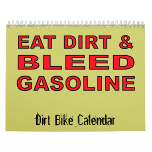 Motocrosskalender för Dirt Bike . Kalender