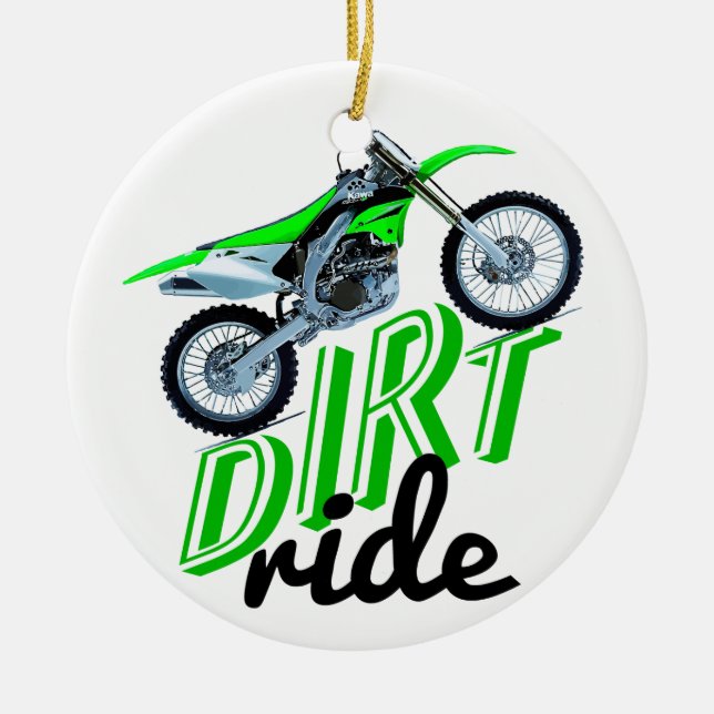 Motocrossknarkare Julgransprydnad Keramik (Framsidan)