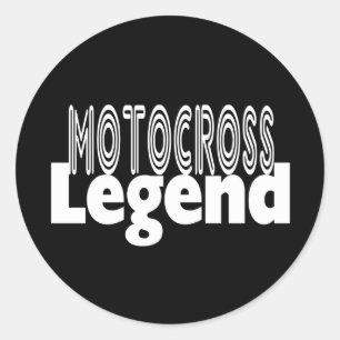 Motocrosslegend Runt Klistermärke