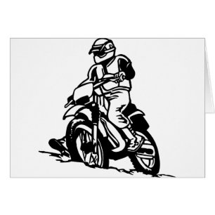 Motocrossmotorcykel Hälsningskort