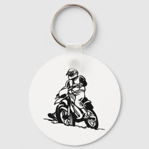 Motocrossmotorcykel Nyckelring
