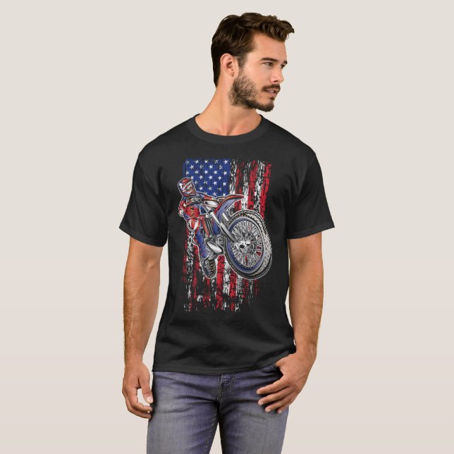 MotocrossUSA lutningar Tee Shirt (Hel framsida)