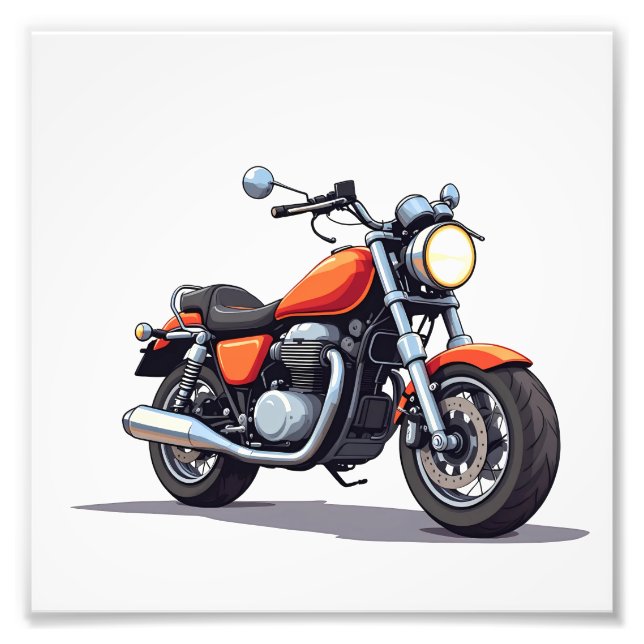 Motocycle Fototryck (Framsidan)