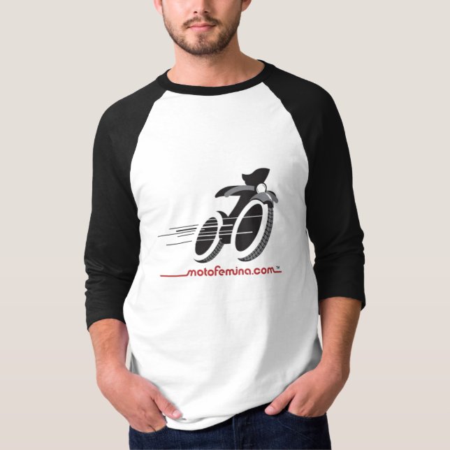 MotoFemina 3/4 sleeveRaglan Tee Shirt (Framsida)