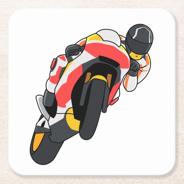MotoGP Honda simple style Underlägg Papper Kvadrat (Framsidan)