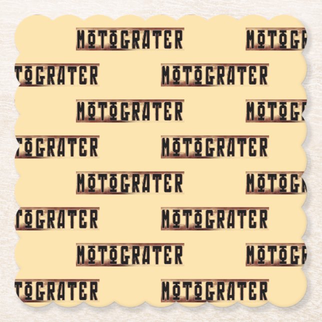 MOTOGRATER Papperscoasters Underlägg Papper (Framsida)