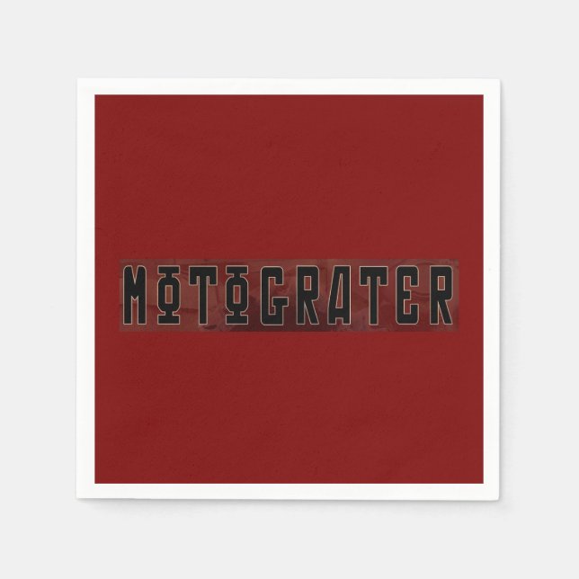 MOTOGRATER Pappersservetter (Framsidan)