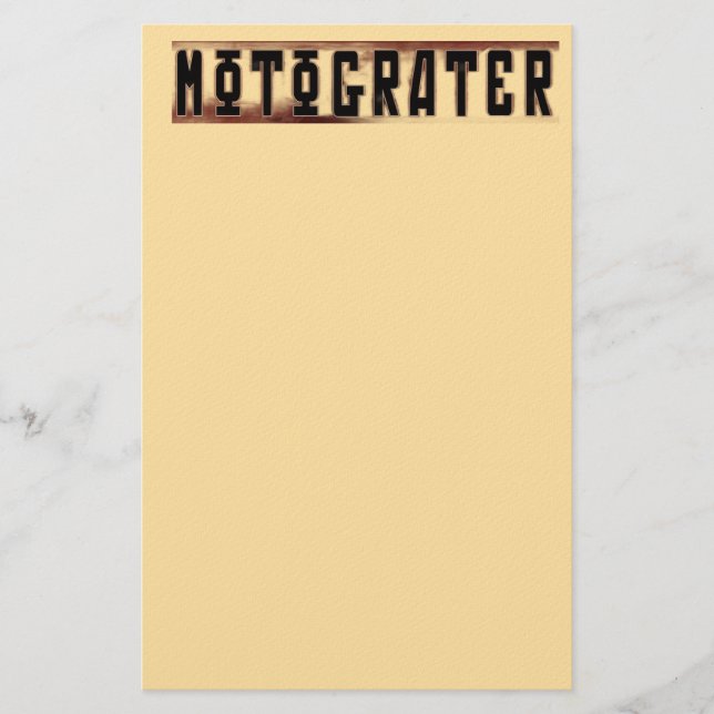 MOTOGRATER Pappersvaror Brevpapper (Framsida)