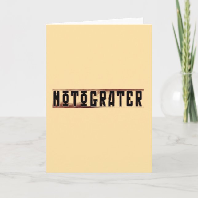 MOTOGRATER Tom Greeting Card Kort (Framsida)