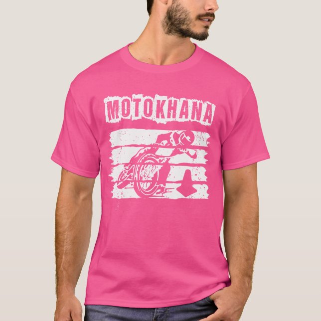 Motogymkhana Motorcyklar Tävla Brap Motorcykel Rid T Shirt (Framsida)