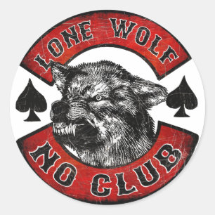 Motomissbrukare Runt Klistermärke