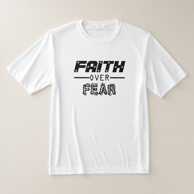 MotoMort Faith Over Fear T Shirt (Laydown)