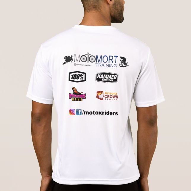 MotoMort Training Enduro Team Performance T-Shirt (Baksida)