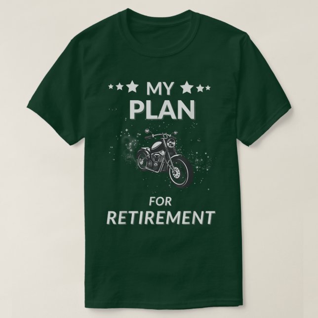 Motor älskare plan för pension t shirt (Design framsida)