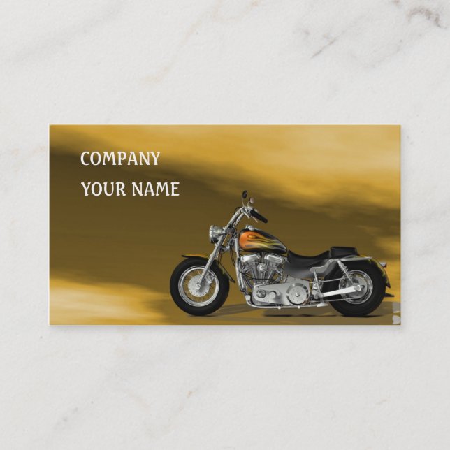 Motor Bike Visitkort (Framsida)