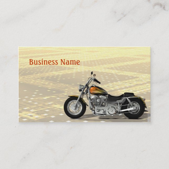 Motor Bike Visitkort (Framsida)
