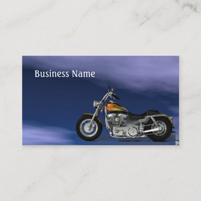 Motor Bike Visitkort (Framsida)