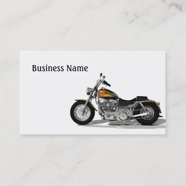 Motor Bike Visitkort (Framsida)