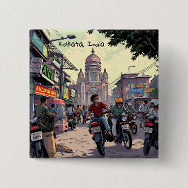 Motor Bikes i Kolkata, Indien Knapp