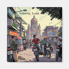 Motor Bikes i Kolkata, Indien Magnet