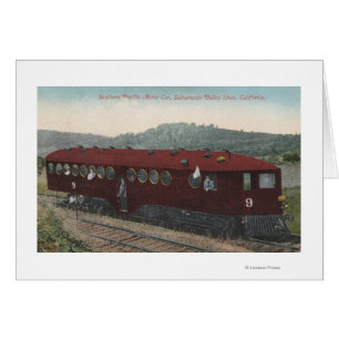 Motor bil i södra Stilla havet Hälsningskort