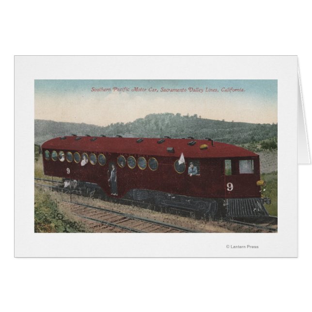 Motor bil i södra Stilla havet Hälsningskort (Framsidan Horizontal)