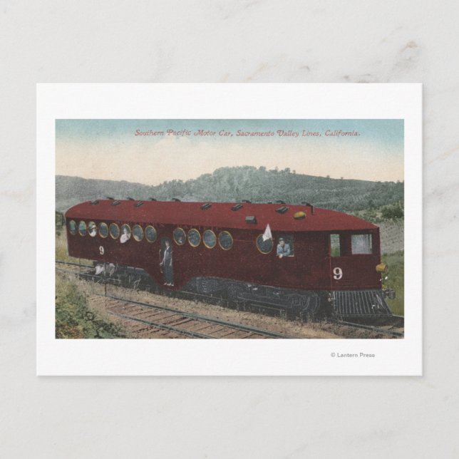 Motor bil i södra Stilla havet Vykort (Framsida)