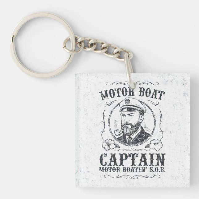 Motor Boat Captain Funny Pontoon Boating (Framsidan)