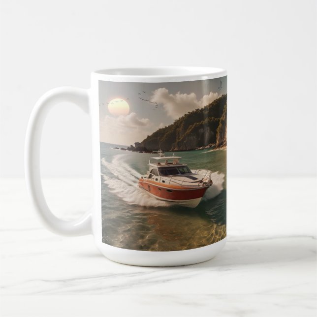 Motor Boat-kaffe Mugg (Vänster)