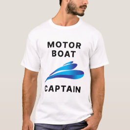 Motor Boat Kapten T Shirt