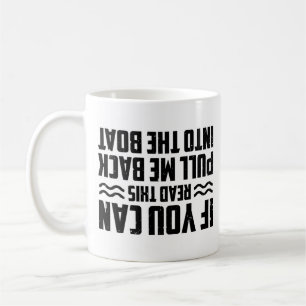 Motor Boot Kapten om du kan läsa detta Kaffemugg