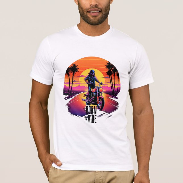 Motor Born till Ride T-shirt (Framsida)