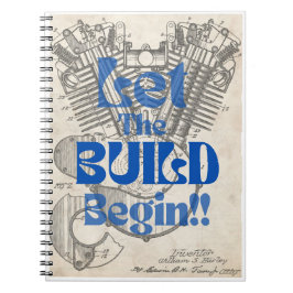 Motor Bygger Journal Anteckningsbok