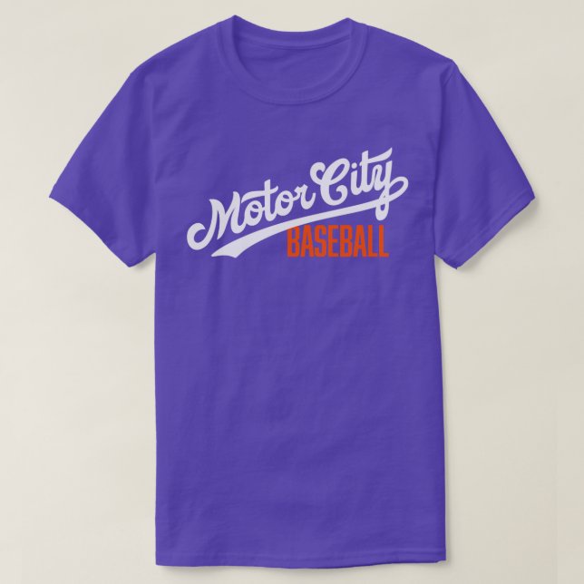 Motor City Baseball T Shirt (Design framsida)
