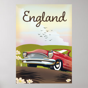 Motor City Detroit Michigan-reseaffisch. Poster