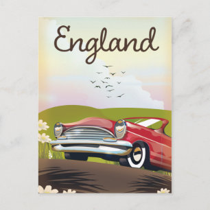 Motor City Detroit Michigan-reseaffisch. Vykort