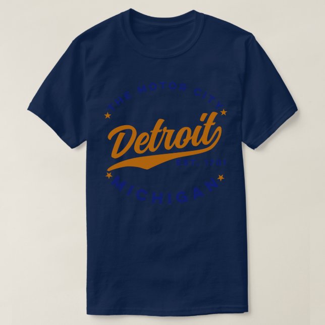 Motor City Detroit T Shirt (Design framsida)