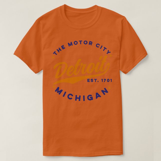 Motor City Detroit T Shirt (Design framsida)