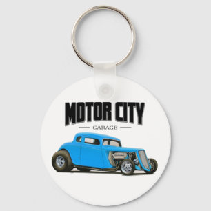 Motor City Garage Hot Rod Nyckelring