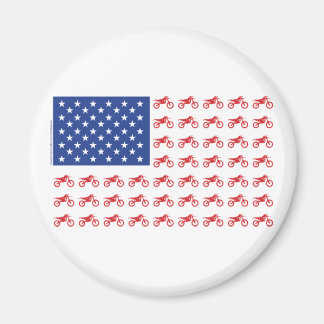 Motor-Cycle-Flagga-Moto-Kor Magnet