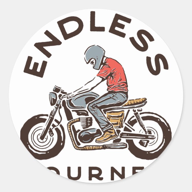 Motor design (99) runt klistermärke (Framsida)