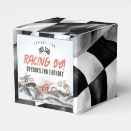 Motor Dirt Bike Äventyr Födelsedagsfest utomhus Presentaskar