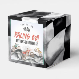 Motor Dirt Bike Äventyr Födelsedagsfest utomhus Presentaskar