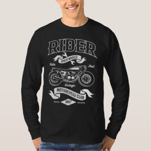 Motor för motorcykelmotorcykelns Biker Vintage i R T Shirt