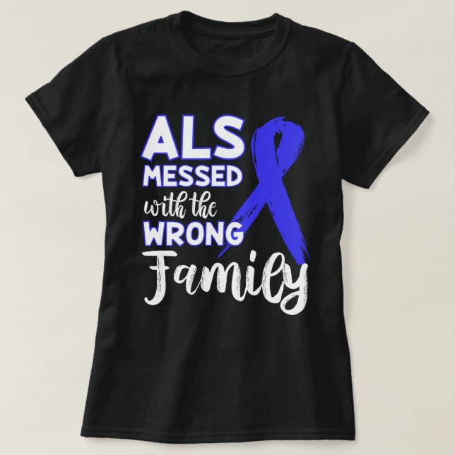 Motor Neuron Disease Awareness Gift ALS Survivor v T Shirt (Design framsida)