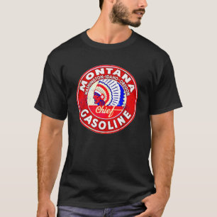 Motor Oil Car Bi i Retro Vintage Gas Station Monta T Shirt